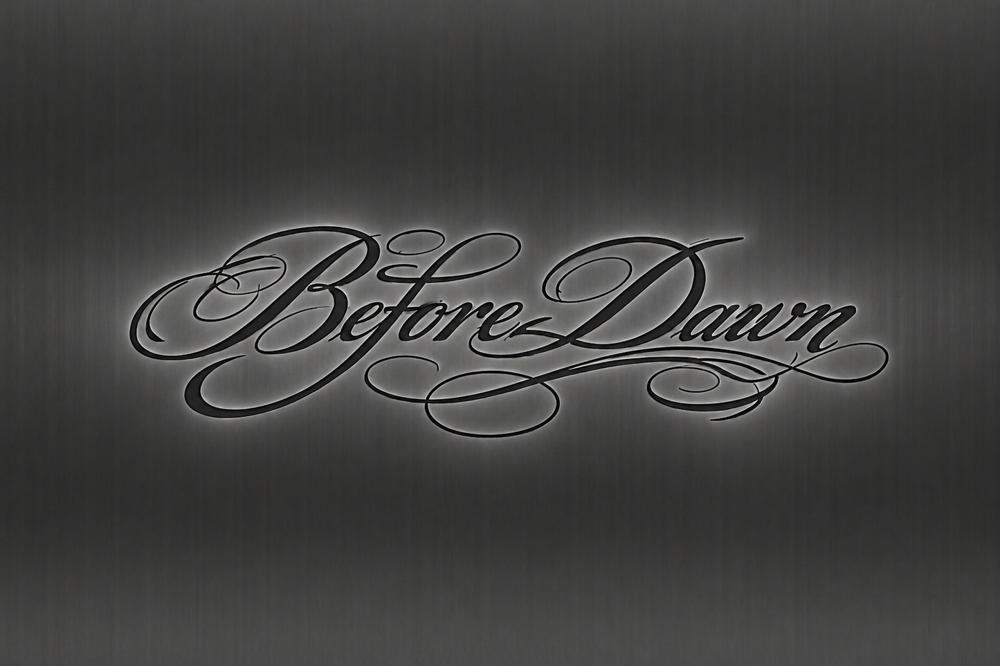 Before Dawn "Script" Car banner